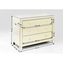 Commode Luxury Pearl 3-tiroirs><noscript><img width=
