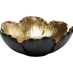 Coupe décorative Flower Bloom noir-doré Ø25cm>KARE Design Discount