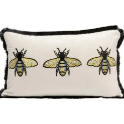 Coussin Bees blanc 50x30cm>KARE Design New