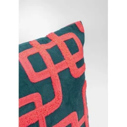 Coussin Chain fuchsia 45x45cm><noscript><img width=
