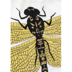Coussin Glitter Dragonfly blanc 40x40cm><noscript><img width=