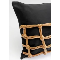 Coussin Grete Plaid noir 50x30cm><noscript><img width=