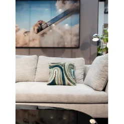 Coussin Lava gris 45x45cm><noscript><img width=