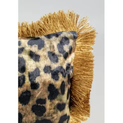 Coussin Leo Fringe 45x45cm><noscript><img width=