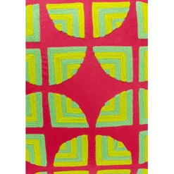 Coussin Pieces fuchsia 45x45cm><noscript><img width=