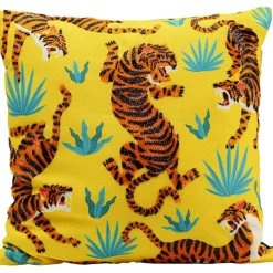 Coussin Tiger Love jaune 45x45cm>KARE Design Hot