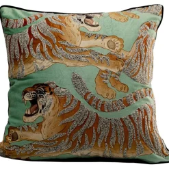 Coussin Tiger Love vert menthe 45x45cm>KARE Design Outlet