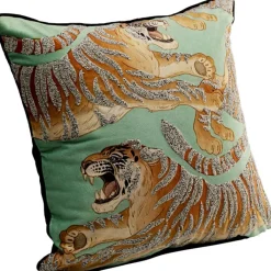 Coussin Tiger Love vert menthe 45x45cm>KARE Design Outlet