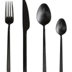 Couverts Gloria noir (16-pcs)>KARE Design Discount