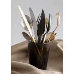 Couverts Gloria noir (16-pcs)><noscript><img width=
