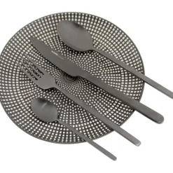 Couverts Gloria noir (16-pcs)><noscript><img width=