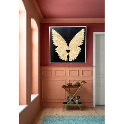 Décoration murale Wings doré Black 120x120cm>KARE Design Outlet