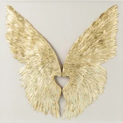 Décoration murale Wings doré White 120x120cm>KARE Design New