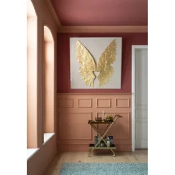 Décoration murale Wings doré White 120x120cm>KARE Design New