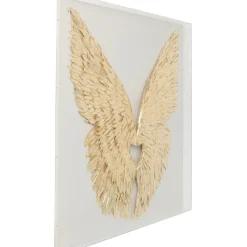 Décoration murale Wings doré White 120x120cm><noscript><img width=