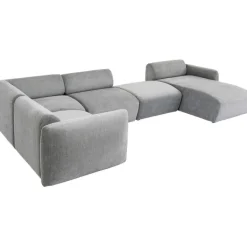 Ensemble de canapés 2 Lucca gris droite 328cm><noscript><img width=