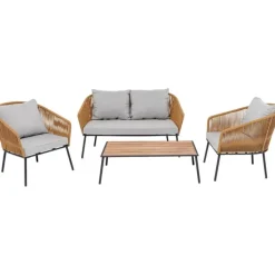 Ensemble de sièges Elba Quattro nature Out (4-pcs)>KARE Design Discount
