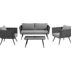 Ensemble de sièges Rimini anthracite (4-pcs.)>KARE Design