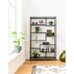 Etagère Loft noir 115x195cm><noscript><img width=
