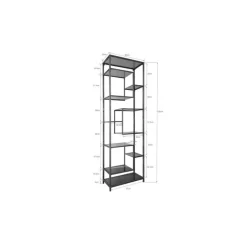 Etagère Loft noir 60x195cm><noscript><img width=