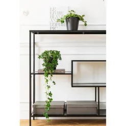 Etagère Loft noir 115x100cm><noscript><img width=