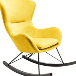 Fauteuil à bascule Oslo jaune><noscript><img width=