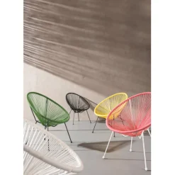 Fauteuil Acapulco cherry><noscript><img width=