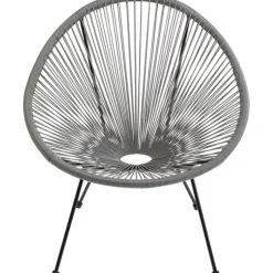 Fauteuil Acapulco gris>KARE Design Outlet
