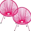 Fauteuil Acapulco Mono fuchsia (set de 2)>KARE Design Best