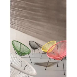 Fauteuil Acapulco Mono noir><noscript><img width=