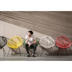 Fauteuil Acapulco vert><noscript><img width=