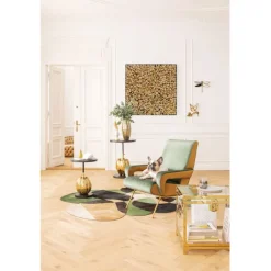 Fauteuil Luna haut dossier vert>KARE Design New