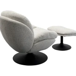Fauteuil pivotant + repose-pieds Stanford><noscript><img width=