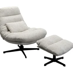 Fauteuil pivotant + repose-pieds Columbia>KARE Design Clearance
