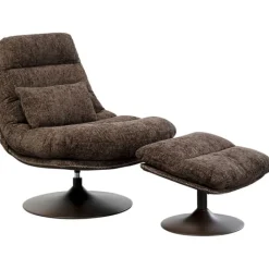 Fauteuil pivotant + repose-pieds Montreal>KARE Design Clearance