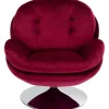 Fauteuil pivotant Cosy berry>KARE Design Clearance