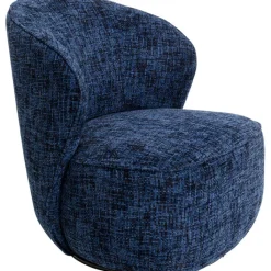Fauteuil pivotant Ellie bleu>KARE Design Clearance
