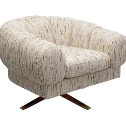 Fauteuil pivotant Janno beige><noscript><img width=