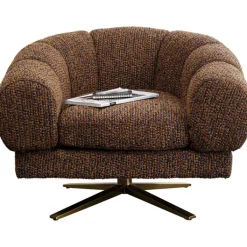 Fauteuil pivotant Janno marron><noscript><img width=