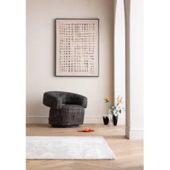 Fauteuil pivotant Maye Bow Gris>KARE Design Sale