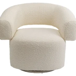 Fauteuil pivotant Maye crème>KARE Design Discount
