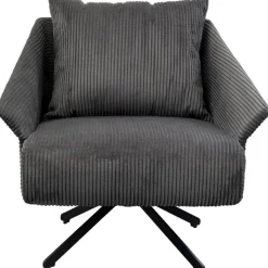 Fauteuil pivotant Milo gris>KARE Design Best