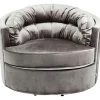 Fauteuil pivotant Music Hall gris>KARE Design Outlet