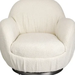 Fauteuil pivotant Nube bouclé>KARE Design Outlet