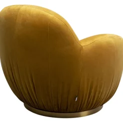 Fauteuil pivotant Nube jaune><noscript><img width=