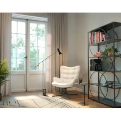Fauteuil pivotant Oscar Bouclé crème>KARE Design Sale