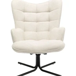 Fauteuil pivotant Oscar crème>KARE Design Outlet