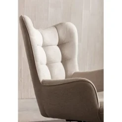 Fauteuil pivotant Oscar crème><noscript><img width=