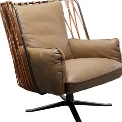 Fauteuil pivotant Paradiso marron>KARE Design Discount
