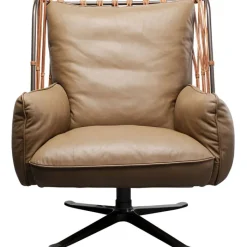 Fauteuil pivotant Paradiso marron>KARE Design Discount